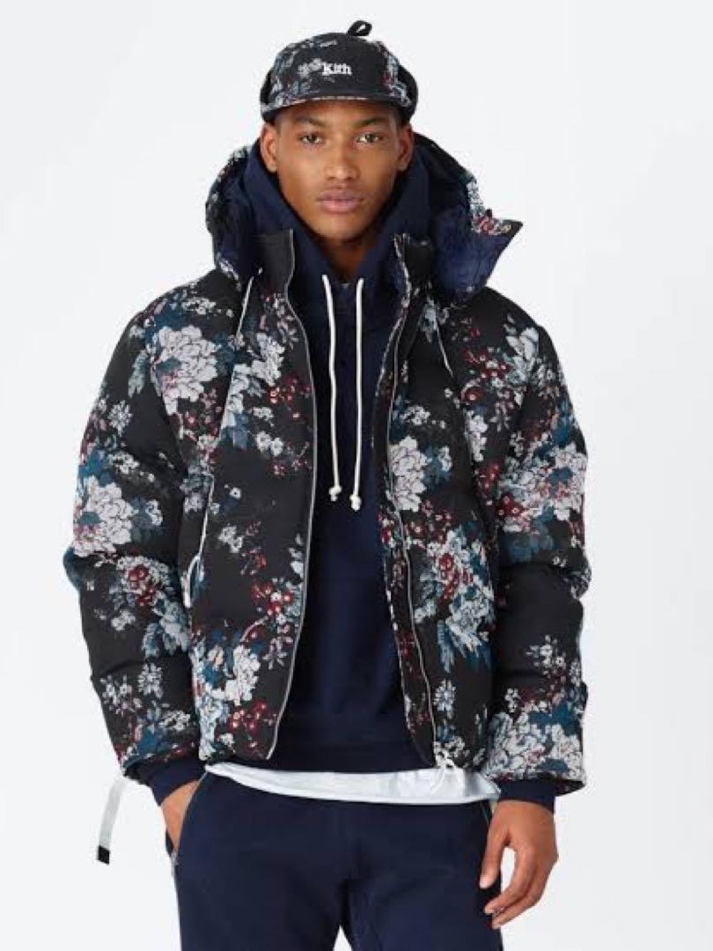 Kith Vintage Camo Floral Print Puffer Jacket (NWOT)